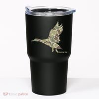 Flying Mallard Duck Camouflage Camo Duck Hunting Camo Hunter Tumbler thumb 0