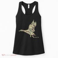Flying Mallard Duck Camouflage Camo Duck Hunting Camo Hunter Women's Tank Top thumb 0