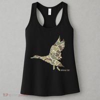 Flying Mallard Duck Camouflage Camo Duck Hunting Camo Hunter Women's Tank Top thumb 3