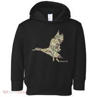 Flying Mallard Duck Camouflage Camo Duck Hunting Camo Hunter Toddler Hoodie thumb 0