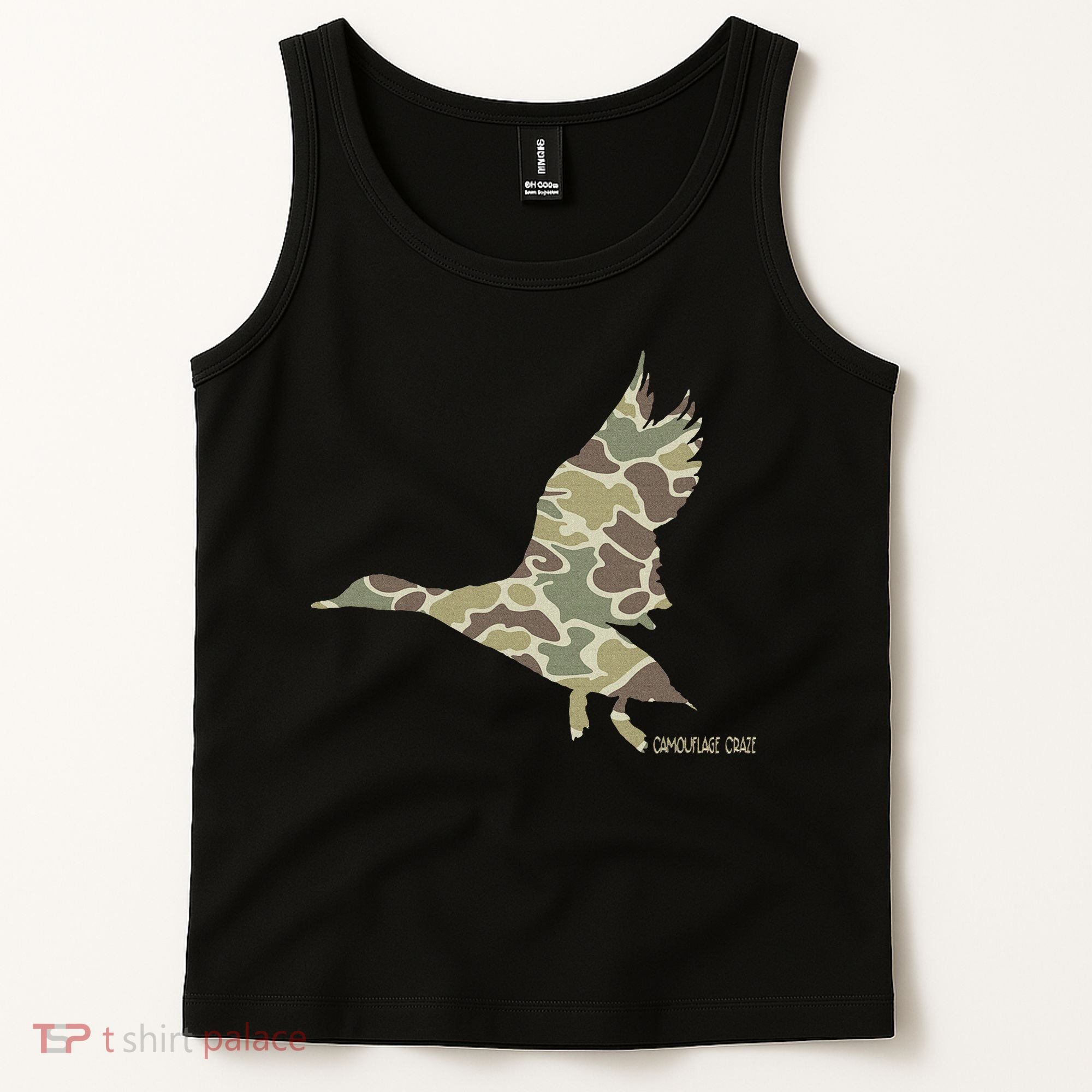 Flying Mallard Duck Camouflage Camo Duck Hunting Camo Hunter Tank Top