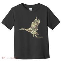 Flying Mallard Duck Camouflage Camo Duck Hunting Camo Hunter Toddler T-Shirt thumb 0