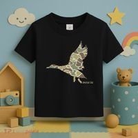 Flying Mallard Duck Camouflage Camo Duck Hunting Camo Hunter Toddler T-Shirt thumb 3