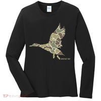 Flying Mallard Duck Camouflage Camo Duck Hunting Camo Hunter Women's Long Sleeve Shirt thumb 0