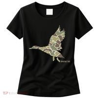 Flying Mallard Duck Camouflage Camo Duck Hunting Camo Hunter Women's T-Shirt thumb 0