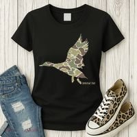 Flying Mallard Duck Camouflage Camo Duck Hunting Camo Hunter Women's T-Shirt thumb 3