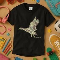 Flying Mallard Duck Camouflage Camo Duck Hunting Camo Hunter Kids T-Shirt thumb 3