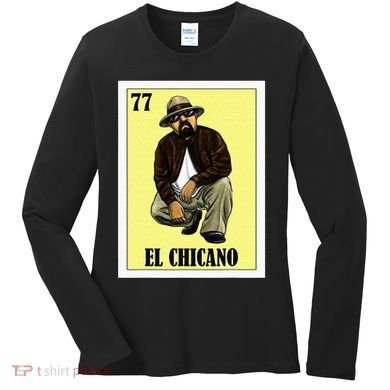 Funny Mexican Design For Chicanos El Chicano Women's Long Sleeve Shirt