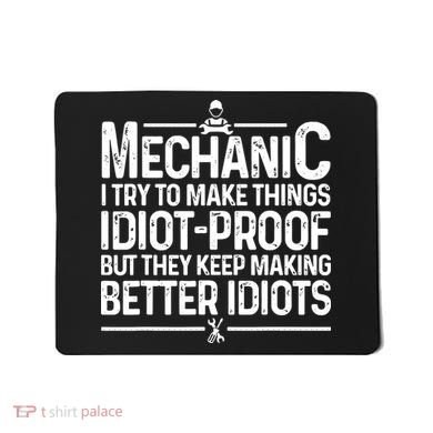 Funny Mechanic Design For Men Dad Car Garage Auto Mechanics Mousepad