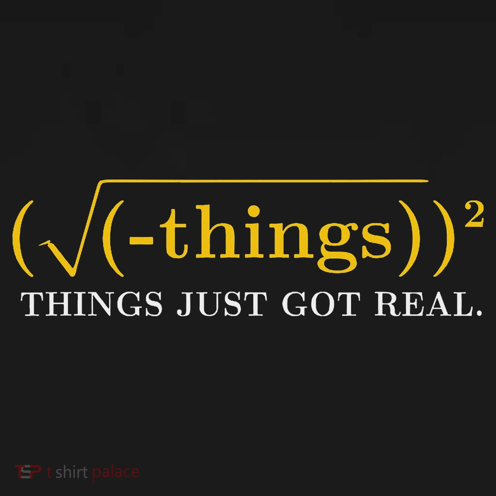 Funny Math Equation Things Just Got Real Funny Saying Doggie Tank