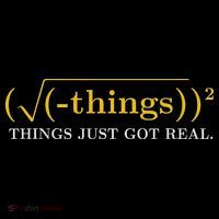 Funny Math Equation Things Just Got Real Funny Saying Ornament thumb 1