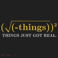 Funny Math Equation Things Just Got Real Funny Saying Golf Towel thumb 3