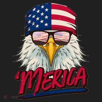 Funny Merica Eagle USA American Flag Women's Sweatshirt thumb 2