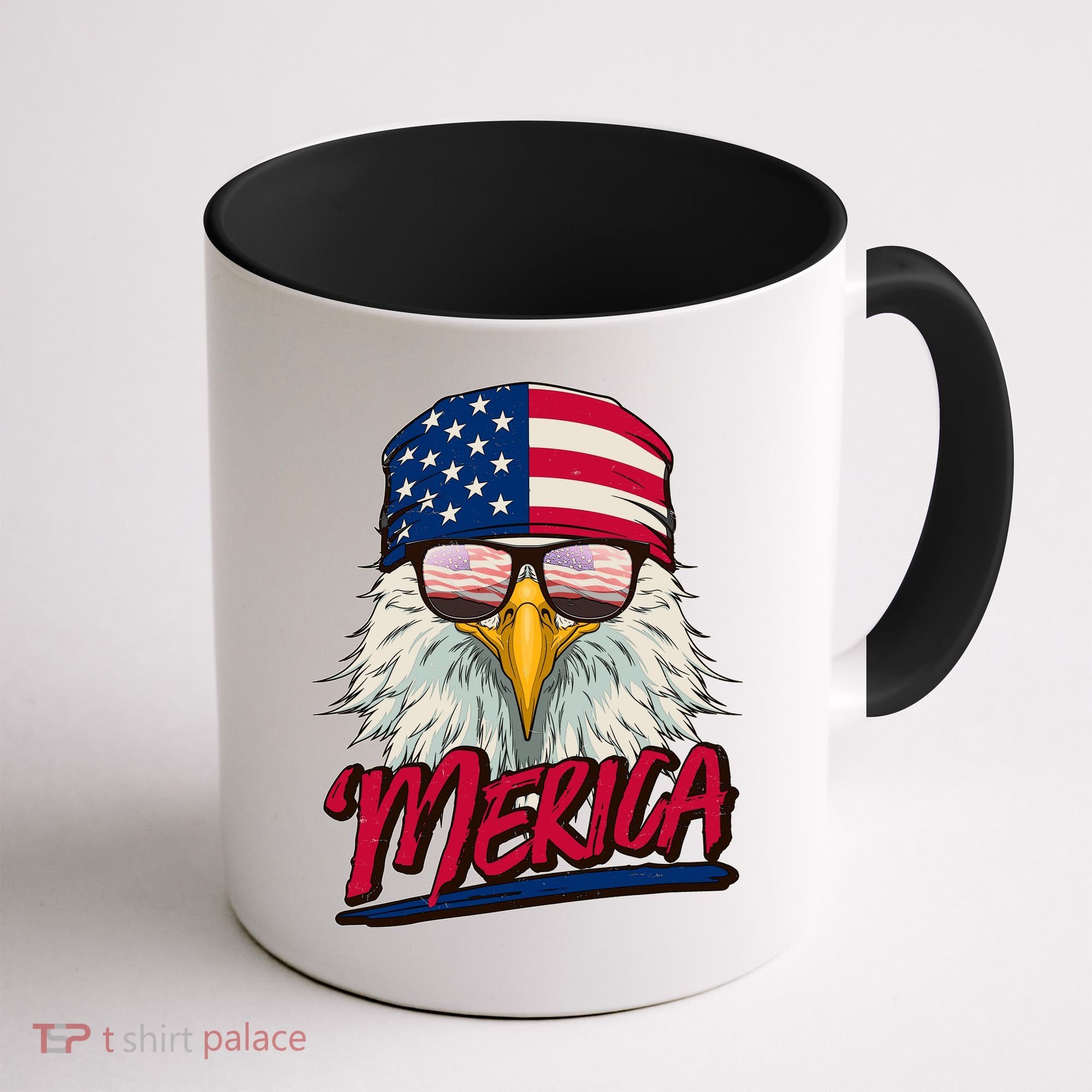 Funny Merica Eagle USA American Flag Coffee Mug