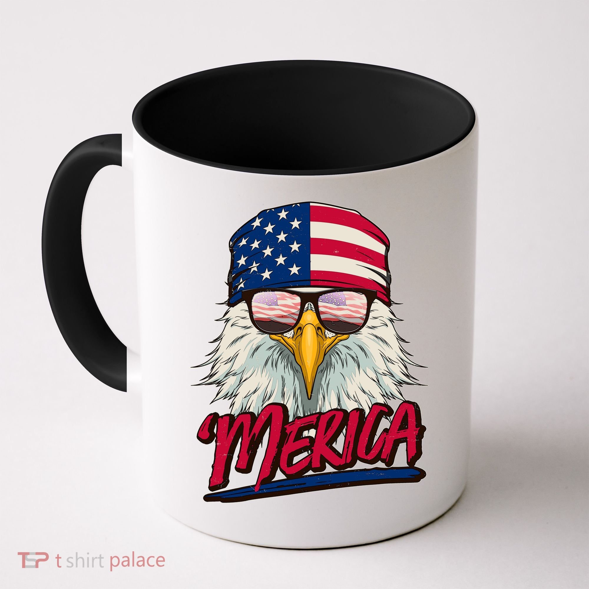 Funny Merica Eagle USA American Flag Coffee Mug