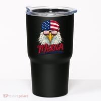 Funny Merica Eagle USA American Flag Tumbler thumb 0