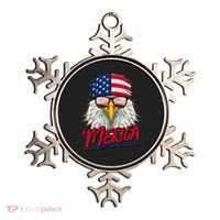 Funny Merica Eagle USA American Flag Ornament thumb 0