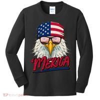 Funny Merica Eagle USA American Flag Kids Long Sleeve Shirt thumb 0