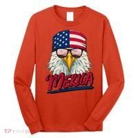 Funny Merica Eagle USA American Flag Long Sleeve Shirt thumb 0