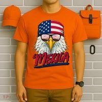 Funny Merica Eagle USA American Flag T-Shirt thumb 6