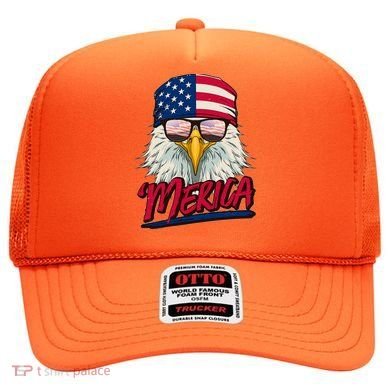 Funny Merica Eagle USA American Flag Hat