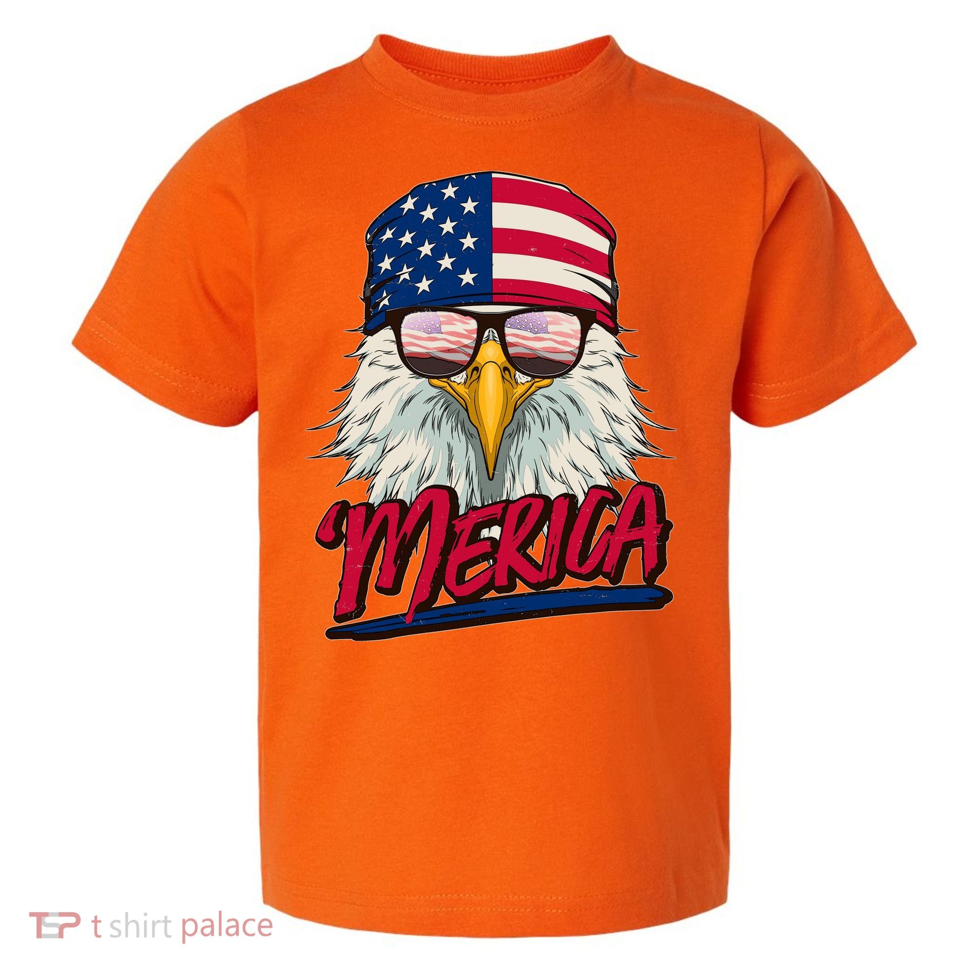 Funny Merica Eagle USA American Flag Toddler T-Shirt