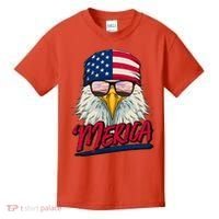 Funny Merica Eagle USA American Flag Kids T-Shirt thumb 0