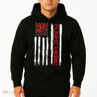 Flight Medic EMS EMT Nurse Paramedic US American Flag Gift Hoodie thumb 2