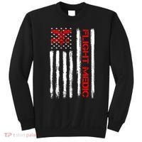 Flight Medic EMS EMT Nurse Paramedic US American Flag Gift Sweatshirt thumb 0
