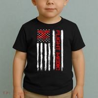Flight Medic EMS EMT Nurse Paramedic US American Flag Gift Toddler T-Shirt thumb 2