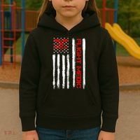 Flight Medic EMS EMT Nurse Paramedic US American Flag Gift Kids Hoodie thumb 3