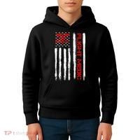 Flight Medic EMS EMT Nurse Paramedic US American Flag Gift Kids Hoodie thumb 4