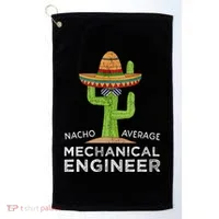Funny Mechanical Engineer Engineering Golf Towel thumb 0