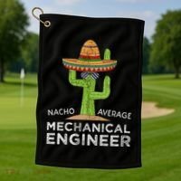 Funny Mechanical Engineer Engineering Golf Towel thumb 1
