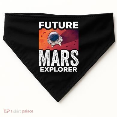 Future Mars Explorer Sayings Planet Space USA-Made Doggie Bandana