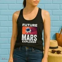 Future Mars Explorer Sayings Planet Space Women's Tank Top thumb 2
