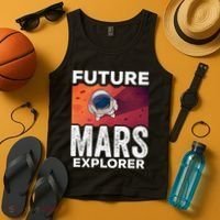 Future Mars Explorer Sayings Planet Space Tank Top thumb 4