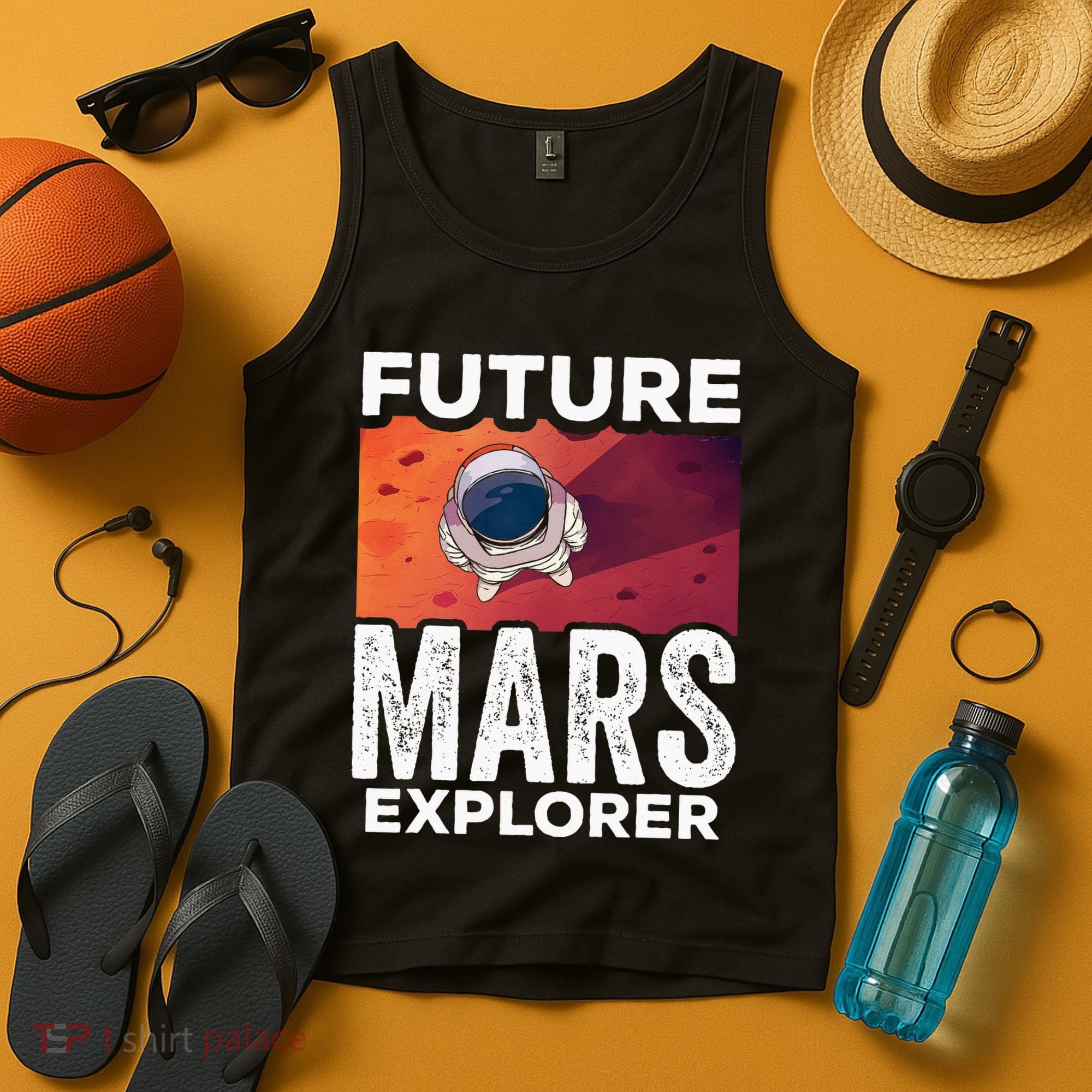 Future Mars Explorer Sayings Planet Space Tank Top