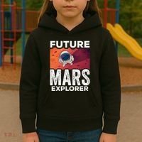 Future Mars Explorer Sayings Planet Space Kids Hoodie thumb 3