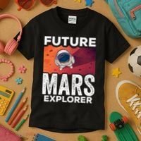 Future Mars Explorer Sayings Planet Space Kids T-Shirt thumb 3