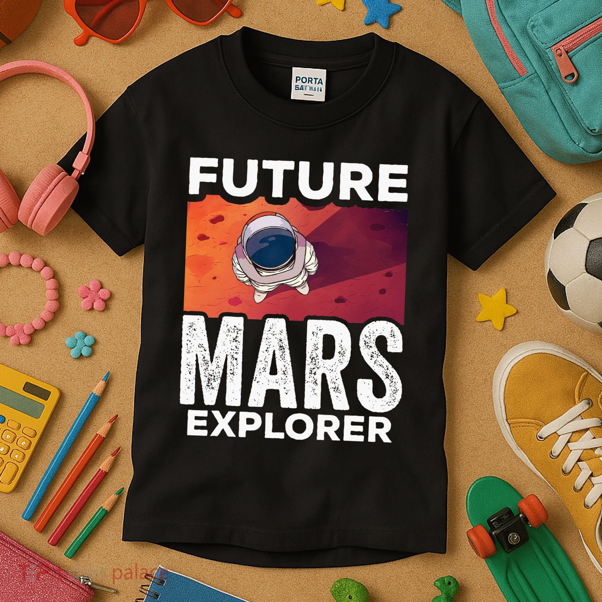 Future Mars Explorer Sayings Planet Space Kids T-Shirt
