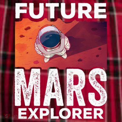 Future Mars Explorer Sayings Planet Space Men's Flannel Plaid Pajama Pants