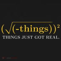 Funny Math Equation Things Just Got Real Saying Long Sleeve Shirt thumb 2