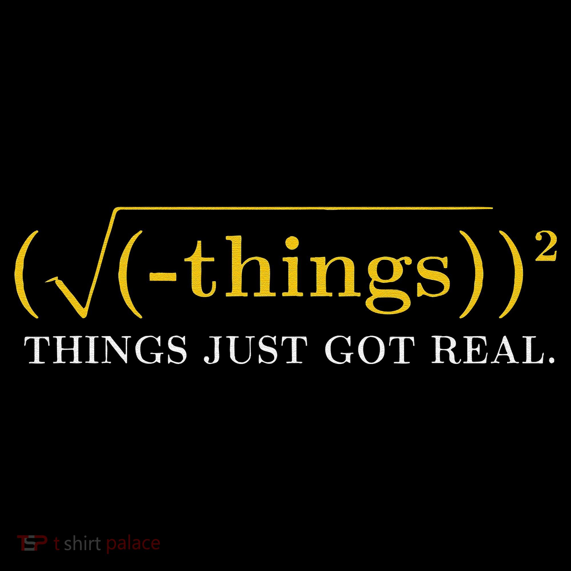 Funny Math Equation Things Just Got Real Saying Toddler Hoodie
