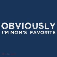 funny moms favorite, Obviously i'm mom's favorite Women's Hoodie thumb 2