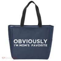 funny moms favorite, Obviously i'm mom's favorite Tote Bag thumb 0