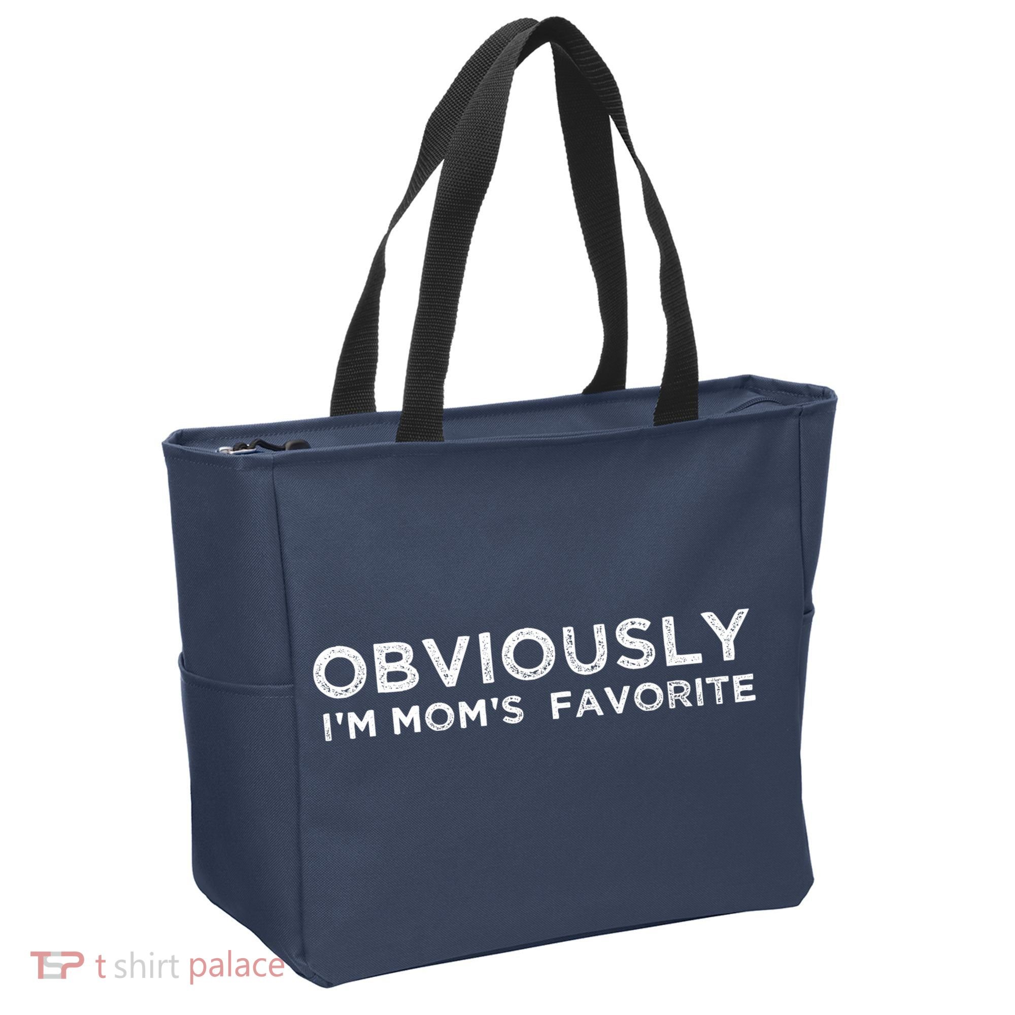 funny moms favorite, Obviously i'm mom's favorite Tote Bag