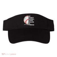 Funny My Favorite Baseball Player Calls Me Pa Father's Day Visor thumb 0