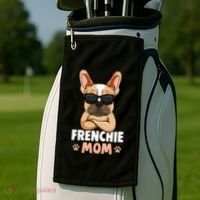 Frenchie Mom French Bulldog Dog Golf Towel thumb 2