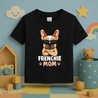 Frenchie Mom French Bulldog Dog Toddler T-Shirt thumb 3